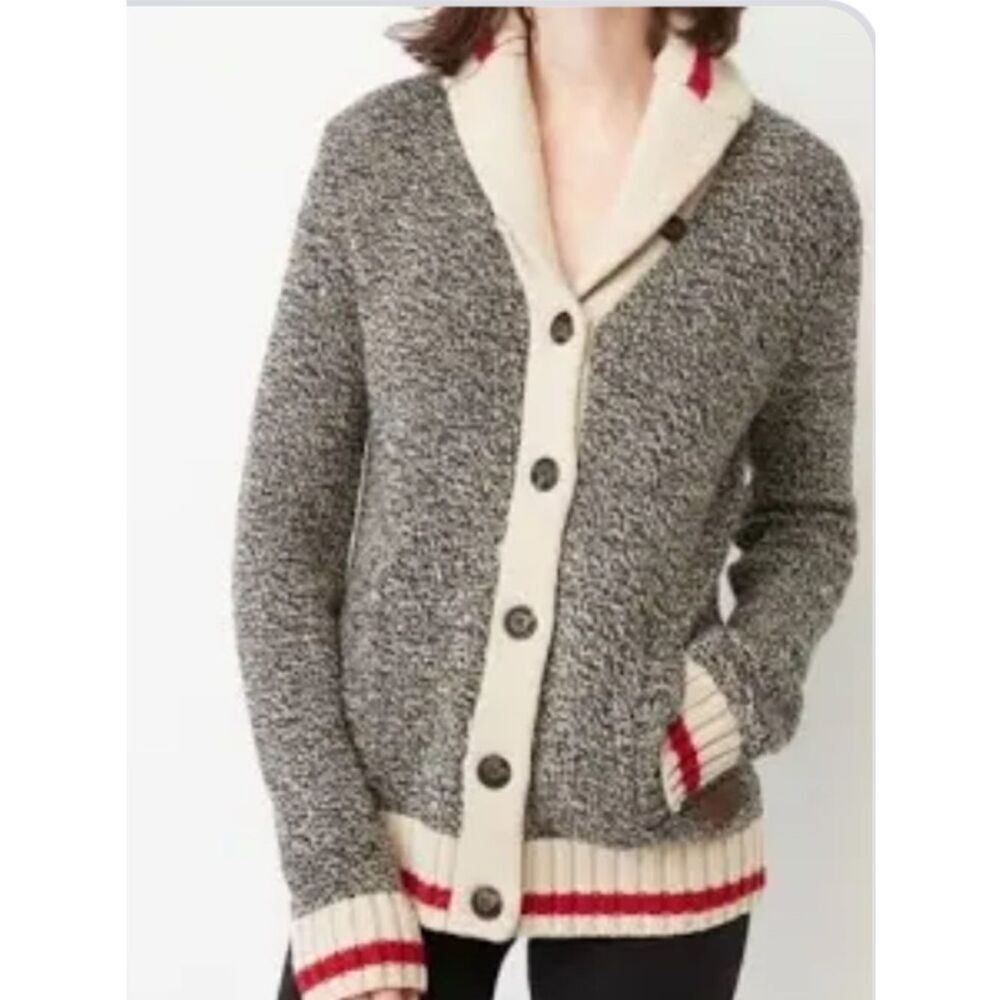 🛍️ HOST PICK! 🍾Roots Unisex Cabin Knit Shawl Collar Cardigan Sweater - Picture 6 of 11
